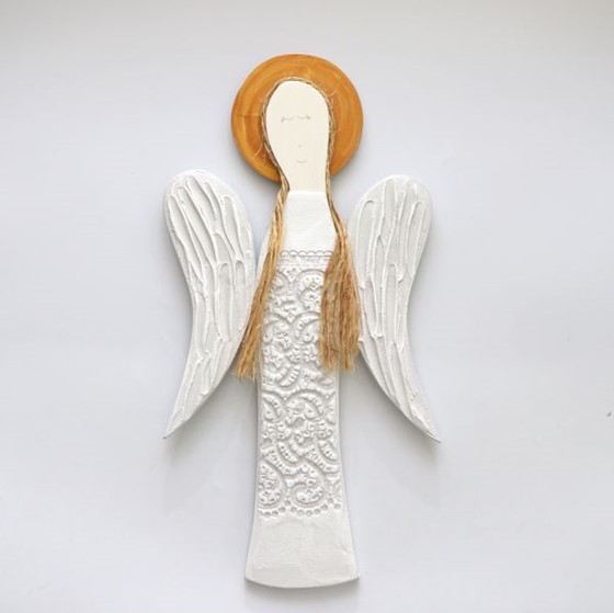 Figura Anioła Stróża - wisząca (AF-biała)