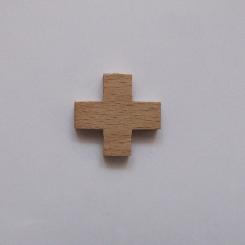 Krzyżyk - Plusik jasne drewno (20x20)