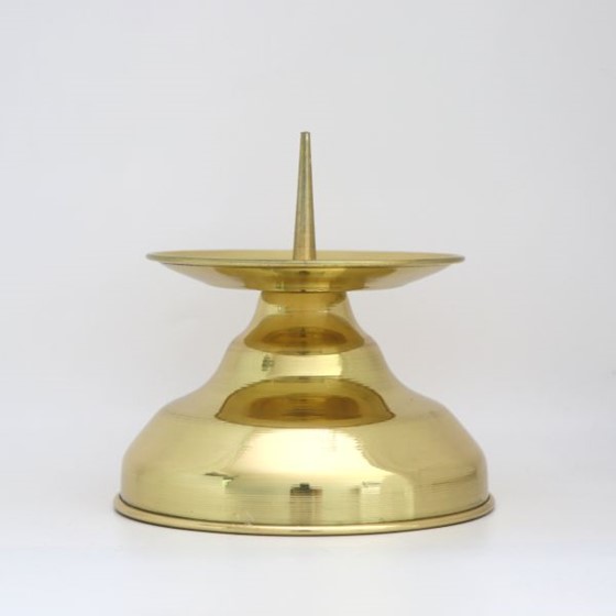 Lichtarz mosiężny pojedynczy - 9cm /L1