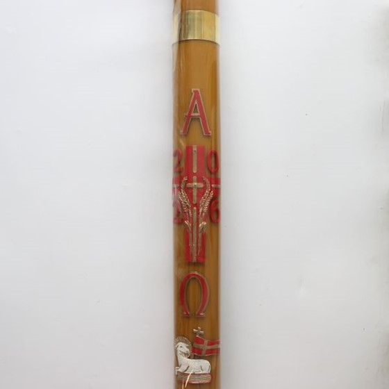 Paschał spalający/głowica - wys. 100cm, śr. 10cm