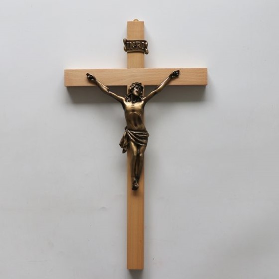 Krzyż wiszący - 42cm /drewniany (J-J)