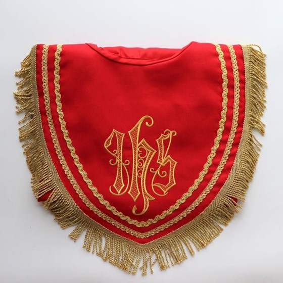 Kapa haftowana (K-801) /czerwona - zwykła