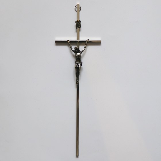 Krzyż wiszący - 25cm /srebny (ARK-S)