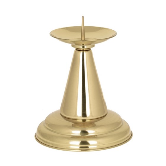 Lichtarz mosiężny pojedynczy - 17cm /L3