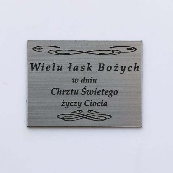 Plakietka grawerowana - Chrzest Święty /od Cioci