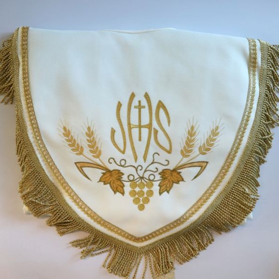 Kapa haftowana (K-804) /ecru - zwykła