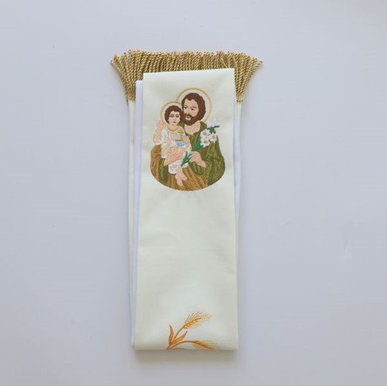 Stuła haftowana (K-226) Św. Józef