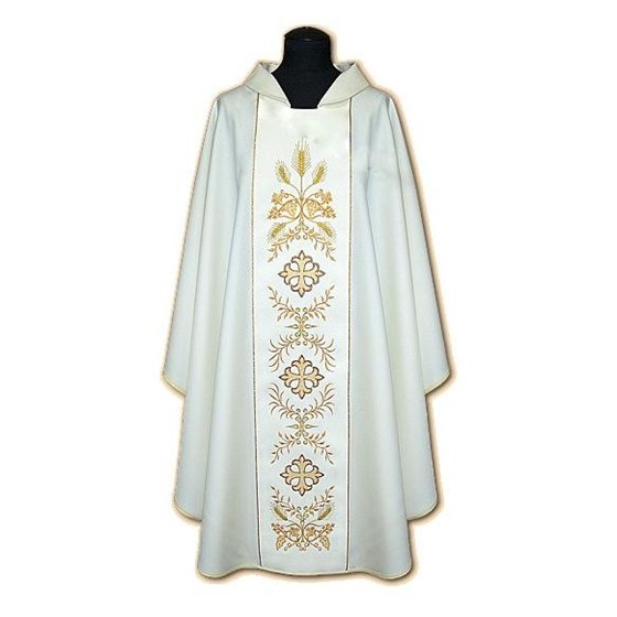 Ornat haftowany (K-781) zielony - zwykły