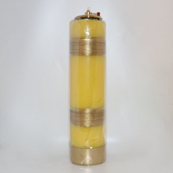 Świeca olejowa - wys. 30cm, śr.80mm (WG-toczona)Ż