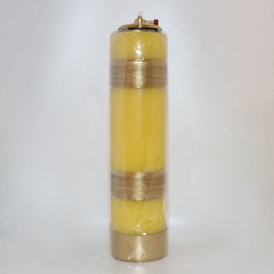Świeca olejowa - wys. 30cm, śr.80mm (WG-toczona)Ż