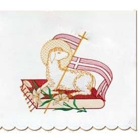 Obrus gotowy - Baranek /200x100cm K-446+457