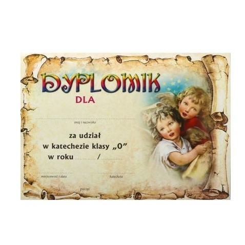 Dyplom ukończenia katechezy - "0" (K-050)