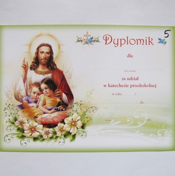 Dyplom ukończenia katechezy - Przedszkole (A-05)