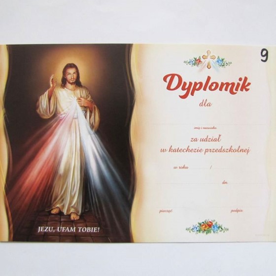 Dyplom ukończenia katechezy - Przedszkole (A-09)