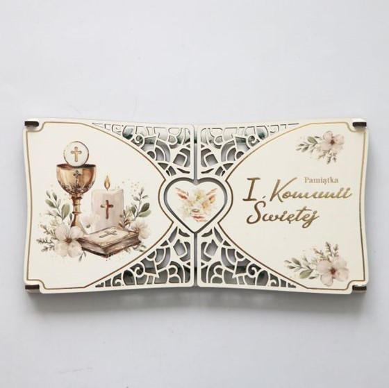 Kartka komunijna drewniana (KW-KND) B