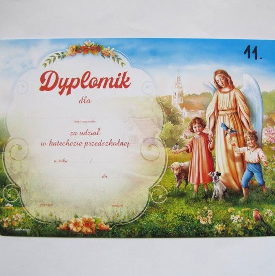 Dyplom ukończenia katechezy - Przedszkole (A-11)