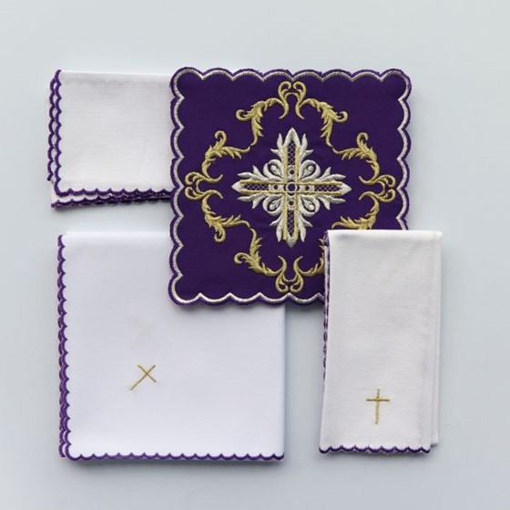 Bielizna haftowana (H-151) fioletowa