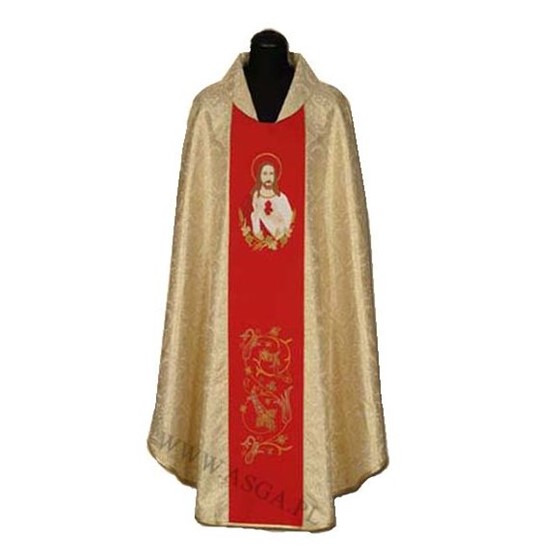 Ornat haftowany (K-745) Serce Pana Jezusa - zwykły