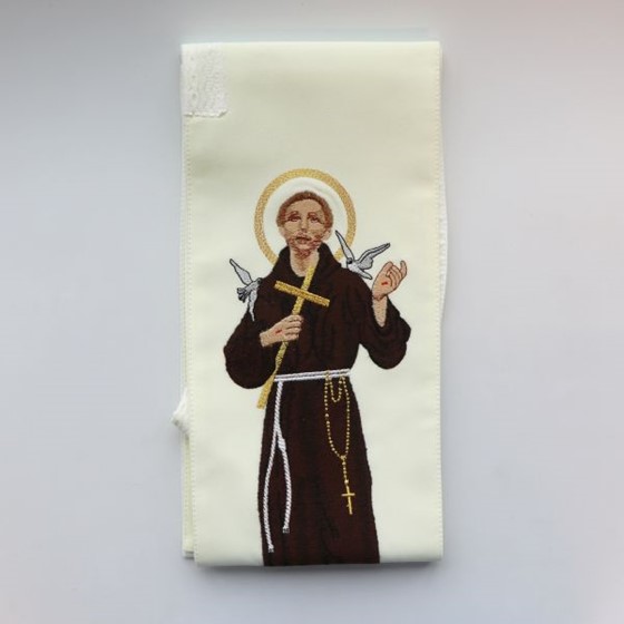 Stuła haftowana (S-124) Św. Franciszek