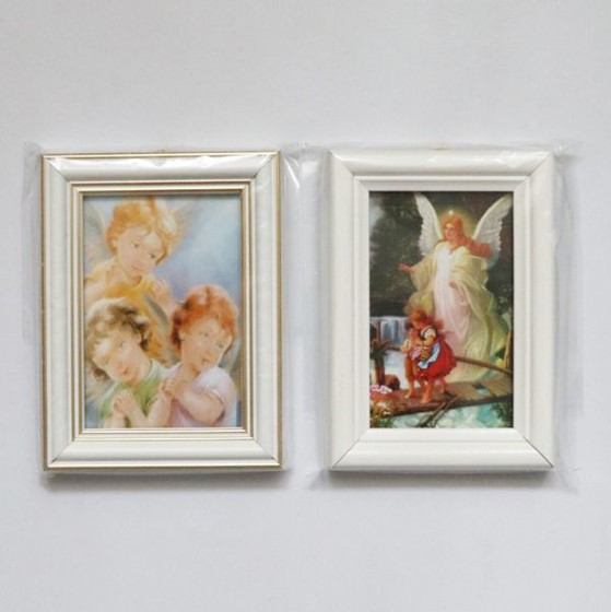 Anioł Stróż z 2 dzieci /9x12,5cm (MM)