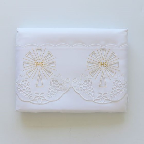 Obrus gotowy - IHS + winogrono /350x130cm KB