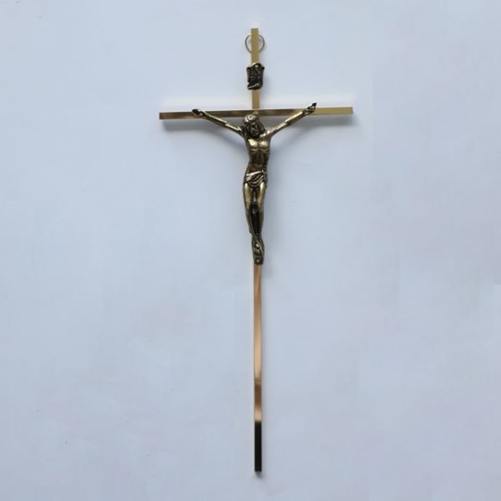 Krzyż wiszący - 30cm /złoty