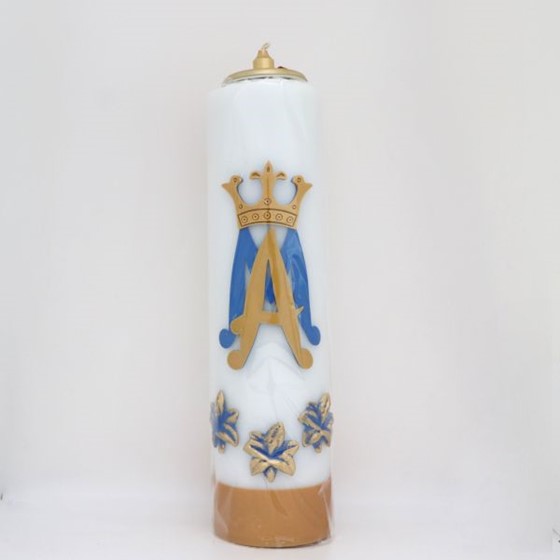 Świeca olejowa - wys. 30cm, śr.80mm (WG-Maryjna 3)