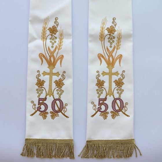 Stuła haftowana (K-50-lecie)