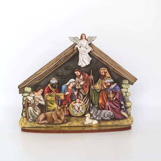 Plakietka stojąca - Szopka (R-15,5 x 12)