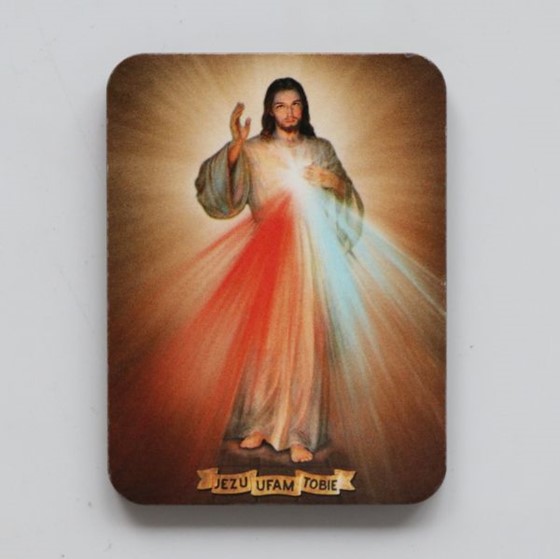 Plakietka z magnesem - Jezus Miłosierny (G)
