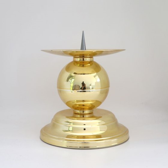 Lichtarz mosiężny pojedynczy - 15cm /ARK