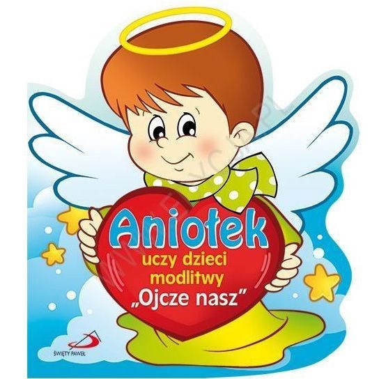 Aniołek uczy dzieci modlitwy "Ojcze nasz"