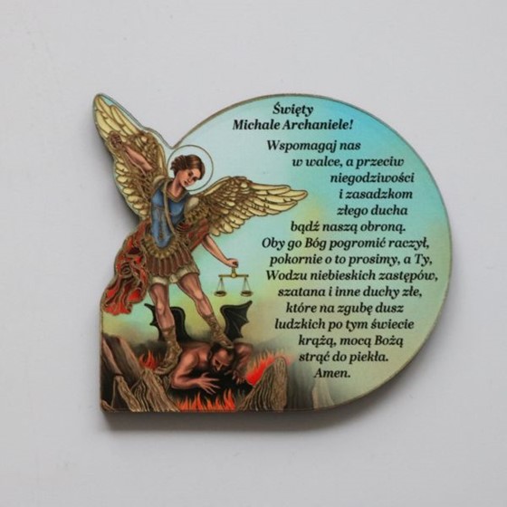 Plakietka ze Św. Michałem Arch. (R-nadruk)