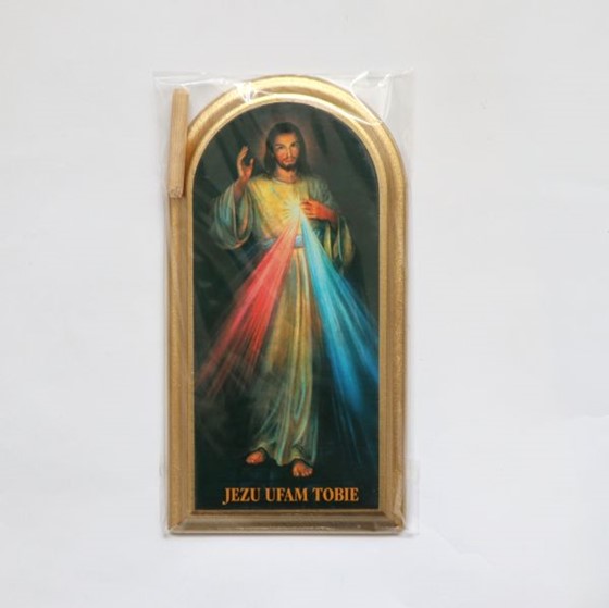 Jezus Miłosierny (ST-03) 9x17cm /złocenie