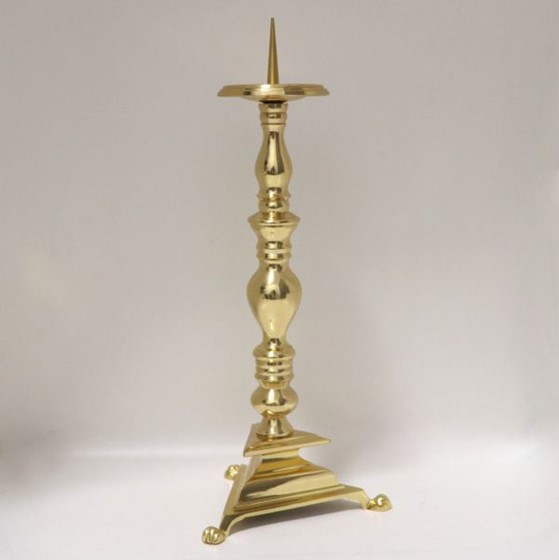 Lichtarz mosiężny pojedyńczy - 28cm /J-1058