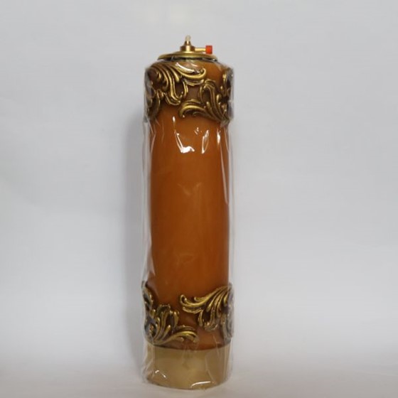 Świeca olejowa - wys. 30cm, śr.80mm /wosk; apl reg