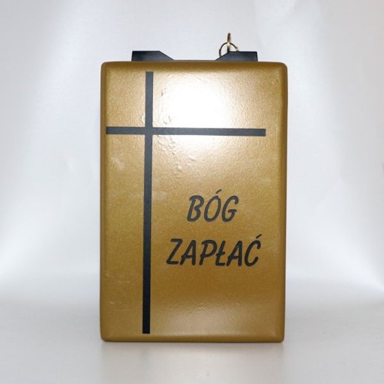 Skarbonka metalowa na ścianę