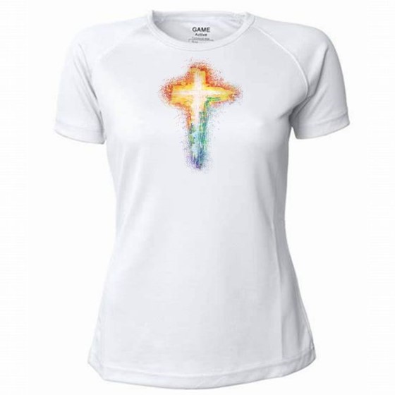 Koszulka damska /biała - Krzyż