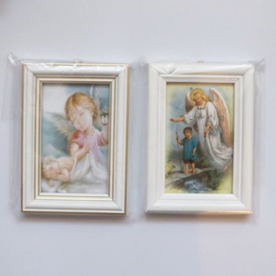 Anioł Stróż z 1 dzieckiem /9x12,5cm (MM)