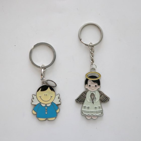 Brelok metalowy (ART-2453) Anioł Stróż