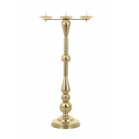Lichtarz mosiężny potrójny - 92cm /L29