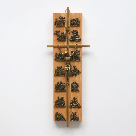 Krzyż wiszący - 21x7cm /drewniany (ARK-J)