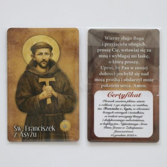 Obrazek z płótnem /Św. Franciszek