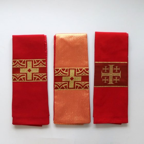 Stuła zwykła (K) czerwona