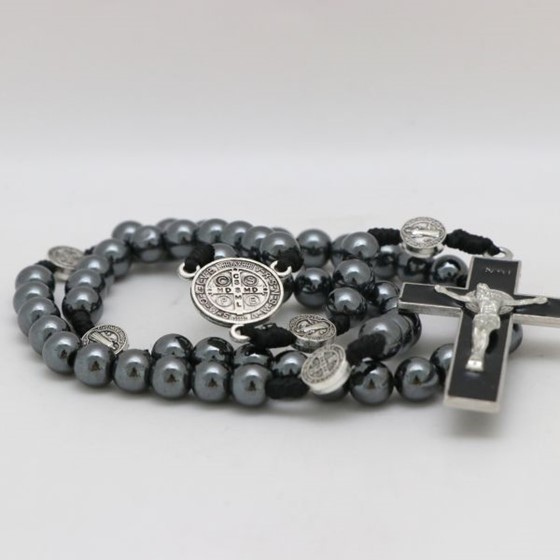 Różaniec (ART-202520) hematyt