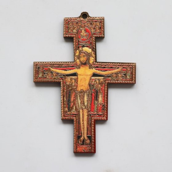 Krzyż wiszący - 11cm /drewniany (K-Franciszkański)