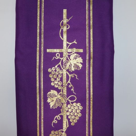 Ornat zwykły (K-611) Krzyż grono /fiolet