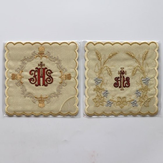 Palka haftowana - IHS /złota (H)