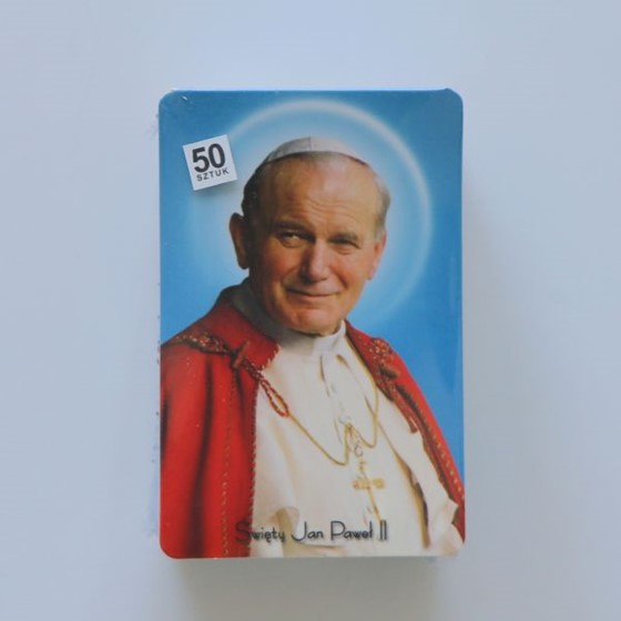 Stojak papierowy - Św. Jan Paweł II