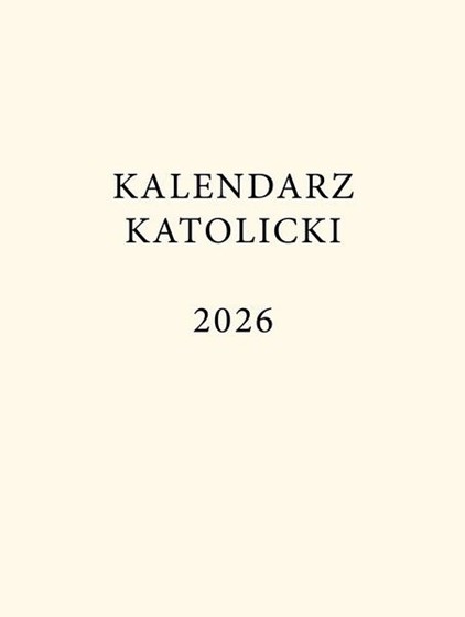 Kalendarz katolicki -A5 /żółty